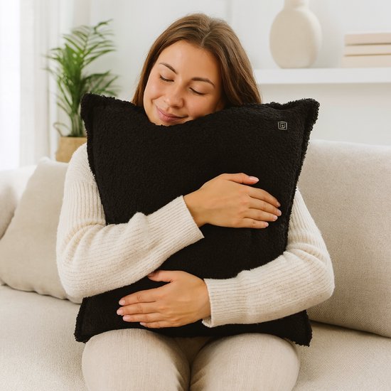 alpina Elektrisch Warmtekussen – Verwarmingskussen voor Nek en Schouders – 3 Warmtestanden – Automatische Uitschakeling – Wasbare Hoes – 60x62 cm – 100W
