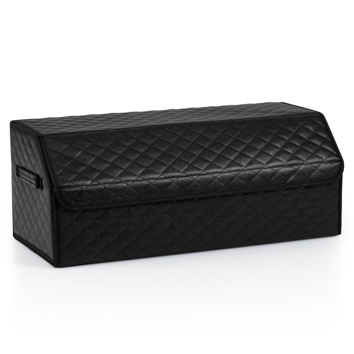 Coast Opvouwbare Kofferbakorganizer - Met deksel - Aanpasbare vakken - Zwart 30 x 69 x 27,5 cm