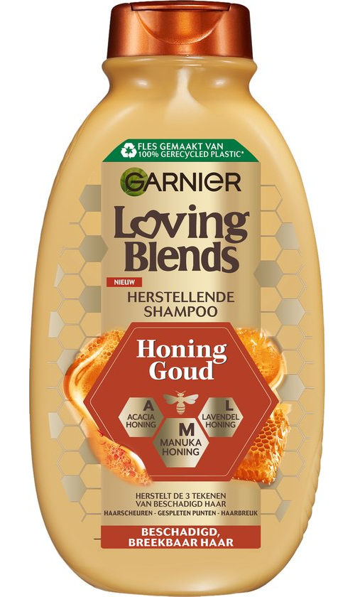 Garnier Loving Blends - Shampoo - Honing Goud - Haarverzorging voor beschadigd of Breekbaar Haar - 300 ml