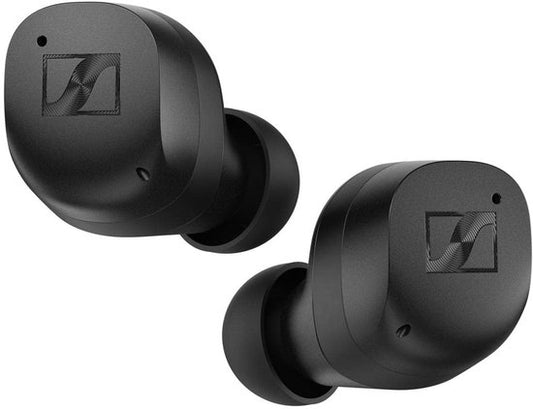Sennheiser Momentum True Wireless 3 Oordopjes Bluetooth In-Ear-hoofdtelefoon voor Muziek en Oproepen met Adaptieve Ruisonderdrukking, IPX4, Qi-opladen, 28 Uur Batterijduur, Zwart, 509180