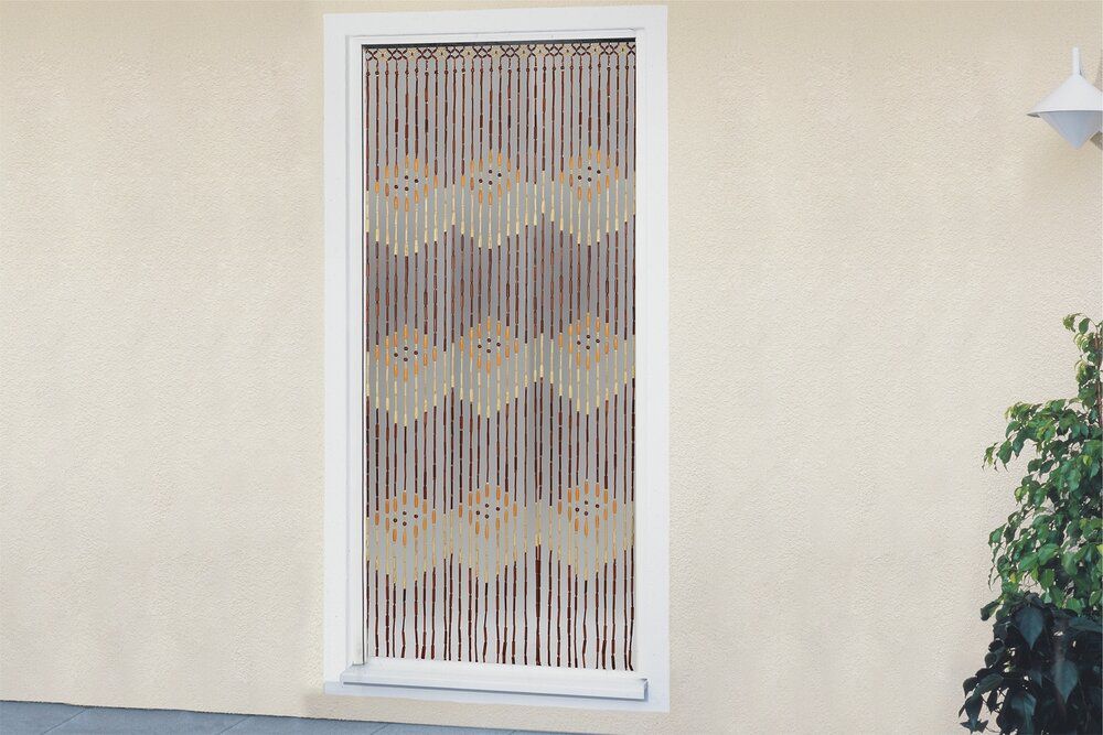 Wenko Kralengordijn Bamboe Handgemaakt - Deurgordijn voor Balkon en Terras - 90 x 200 cm - Meerkleurig