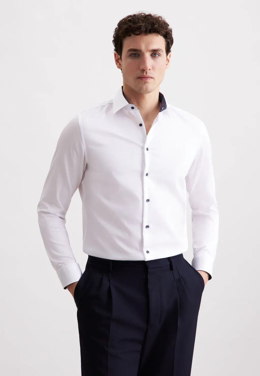 Seidensticker slim fit Seidensticker – Business Hemd Schwarze Rose – Maat 41 – Voorzien Van Slim Fit Pasvorm En Kentkraag En Extra Lange Mouwen – Voor Kantoor En Formele Gelegenheden – Wit Strijkvrij Katoenoverhemd, mouwlengte 7, popeline, wit - Maat 41