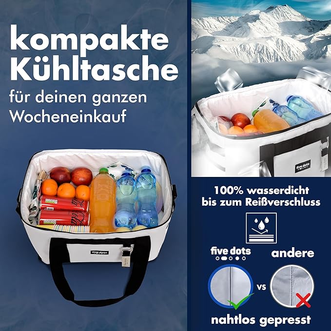 Five Dots Koeltas 17L - Grijs
