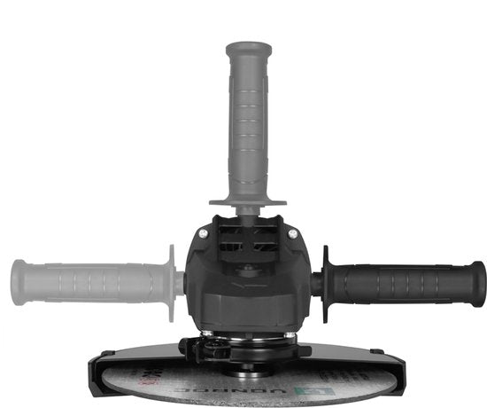 VONROC Haakse slijper 2350W – Ø230mm – 5800 tpm – Inc. zijhandgreep voor links- en rechtshandig gebruik – 3 meter rubberen kabel - excl. Slijpschijf