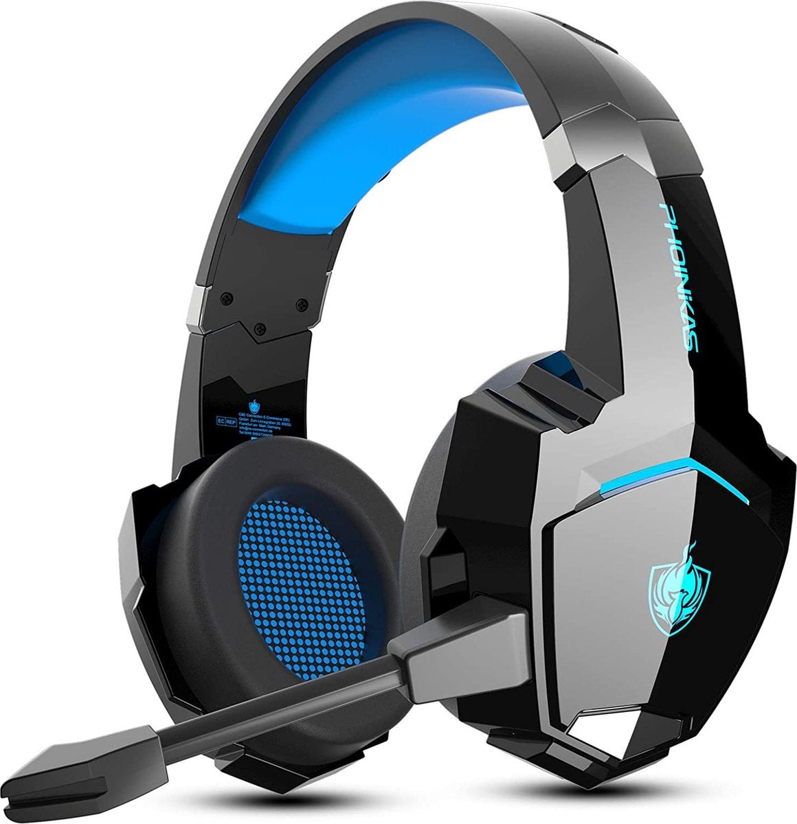 PHOINIKAS G9000 Max 2.4GHz PS4 Draadloze Gaming Headset - met microfoon - Over-ear PS5 Koptelefoon - Multiplatform - Zwart
