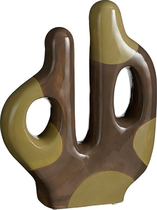 Mica Decorations Decoratie Object - L28 x B8 x H35 cm - Dolomiet - Groen