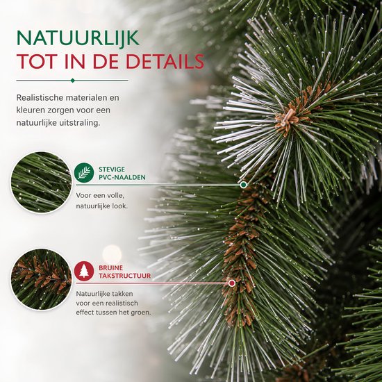 Triumph Tree Pittsburgh Kunstboom Groen - Kerstboom met Volle Uitstraling en 812 Takken - Kerstversiering voor Binnen - Rond met Insteeksysteem - H215 x Ø117 cm