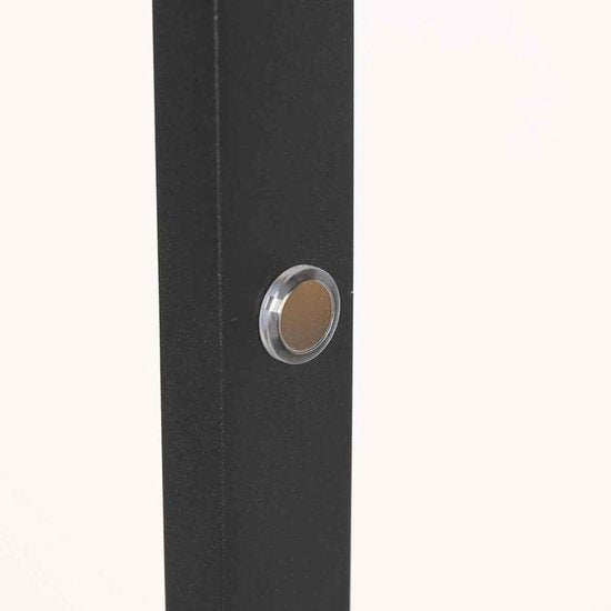Steinhauer - vloerlamp - Ringlux - zwart - metaal - Ø 25cm - LED - 4138ZW
