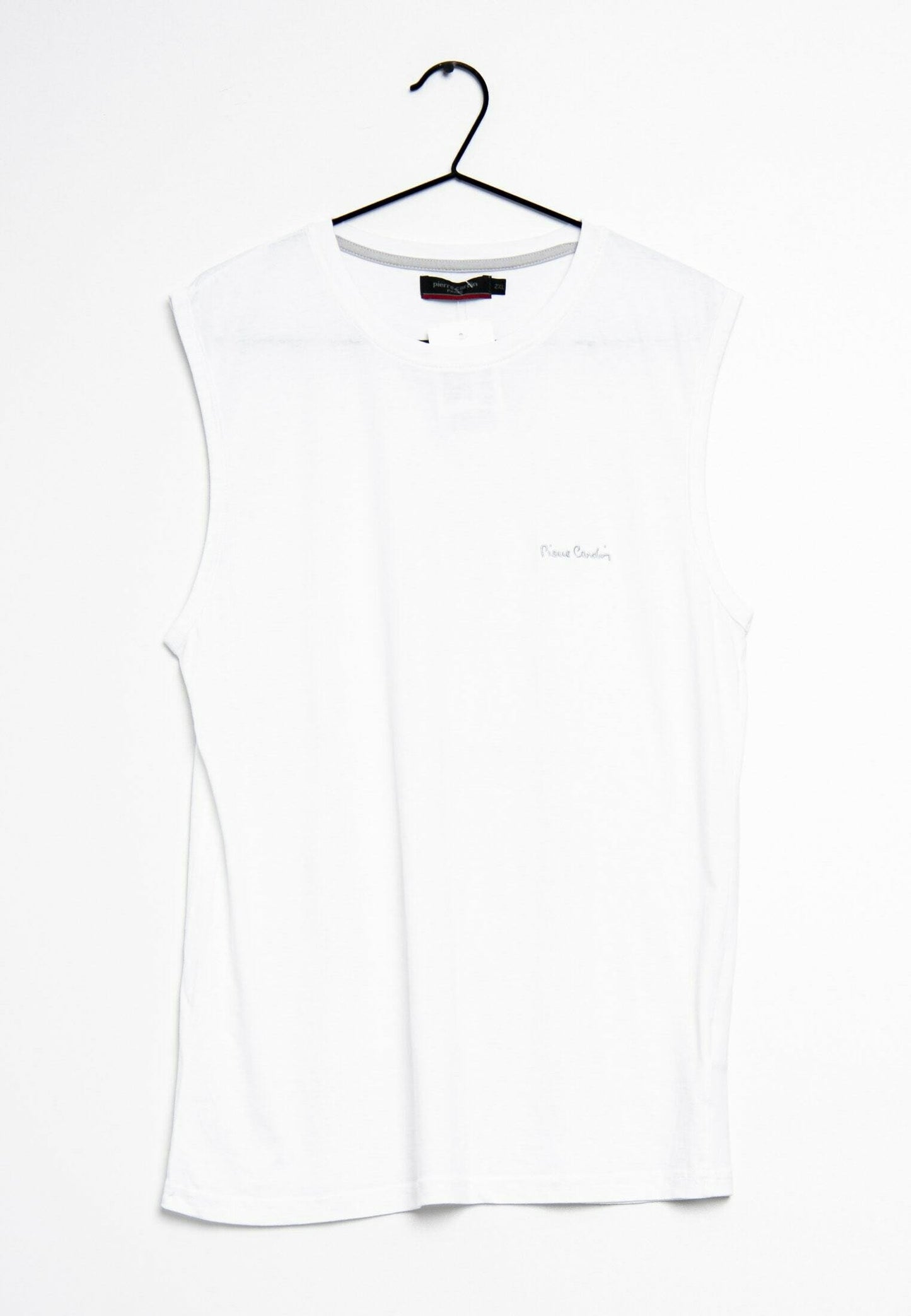 Pierre Cardin Paris Mouwloos T-shirt – Wit – XXL | Tijdloze Stijl & Comfort