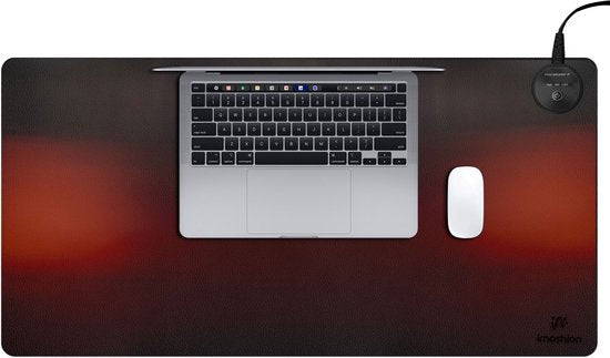 imoshion Verwarmde Bureau Onderlegger - 90 x 45 cm - 3 Standen - 40 tot 60 Graden - Verwarmde Muismat XXL - Bureau Accessoires - Antislip Muismat XXL - Zwart