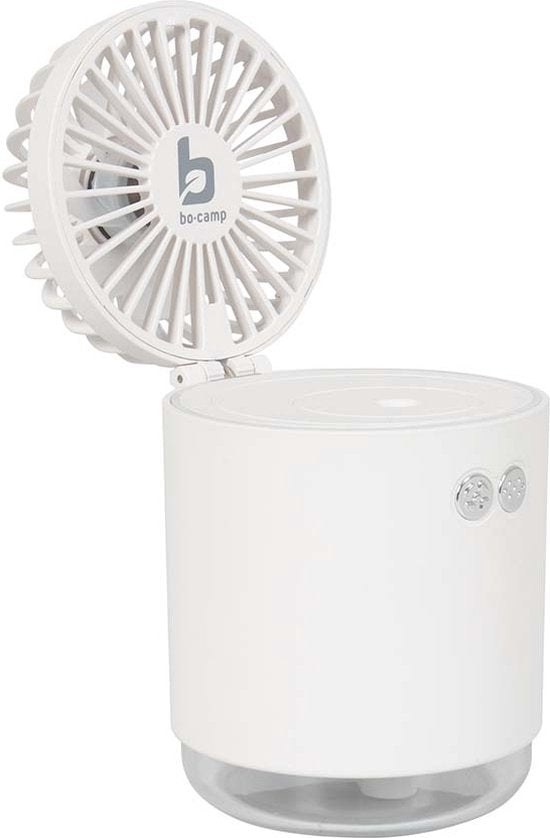 Bo-Camp - Ventilator - Met luchtbevochtiger - Oplaadbaar