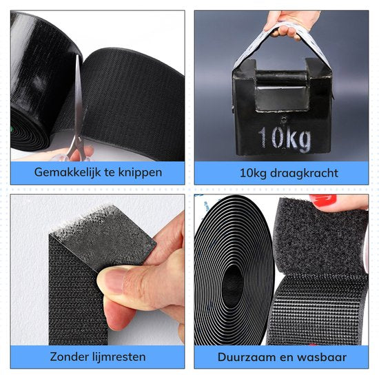 Luft Zelfklevende klittenband - Tape - Naaibaar - Velcro - Klitterband