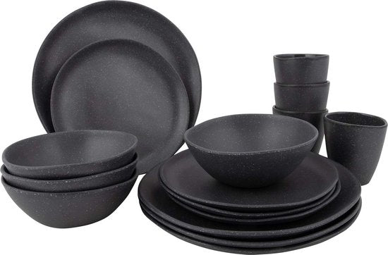 Bo-Camp - Urban Outdoor - Servies - Hoxton - 16 Stuks - Grijs