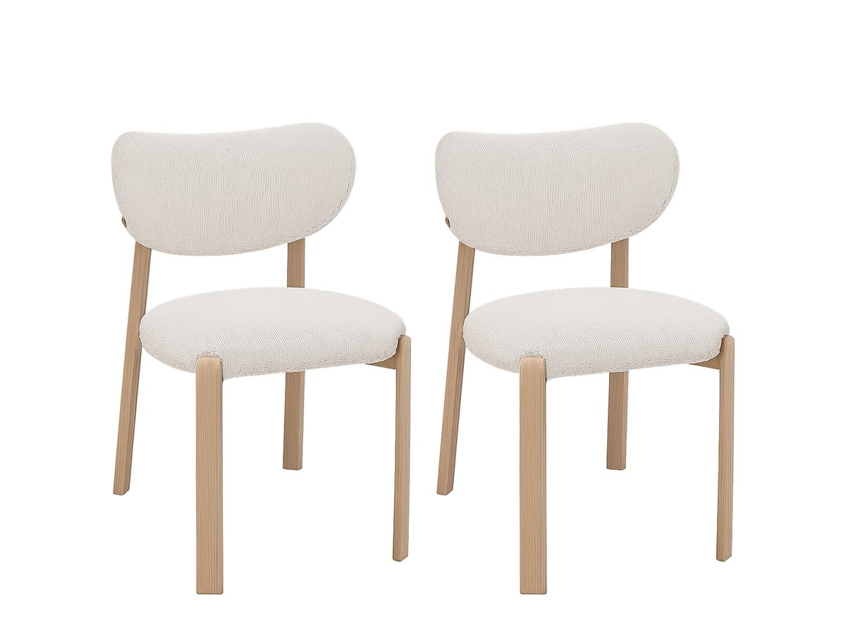 Criks Design Vika Eetkamerstoel - Duopack - Eiken/Beige