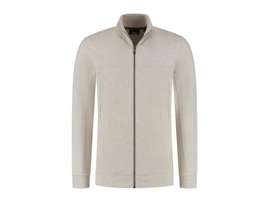 Boston Brothers Full Zip Sweat Vest - Sand - Maat L