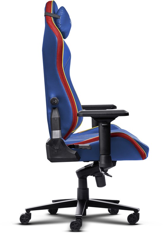 Trust GXT 721SM Ruya Pro Superman Editie - Premium Gaming Stoel - Nekkussen - Verstelbare Rug Ondersteuning - Hoogte Verstelbaar - Rug- & Armleuningen Verstelbaar - Superman Blauw