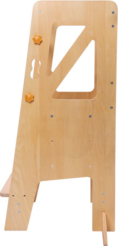 Sunny Liv Leertoren Naturel – Houten Montessori-geïnspireerd Keukenhulpje – Verstelbare Kinder Keukentoren – Veilig en Educatief Speelgoed