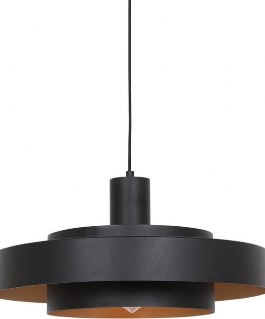 Anne Lighting Hanglamp Flinter – Ø50 cm – Metaal – E27 – Zwart