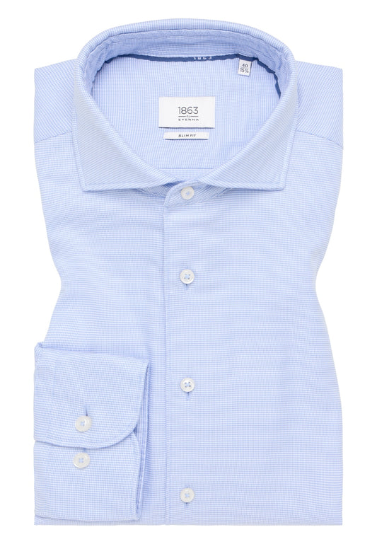 Seidensticker Group - SLIM FIT Shirt - light blue structured - Maat 38