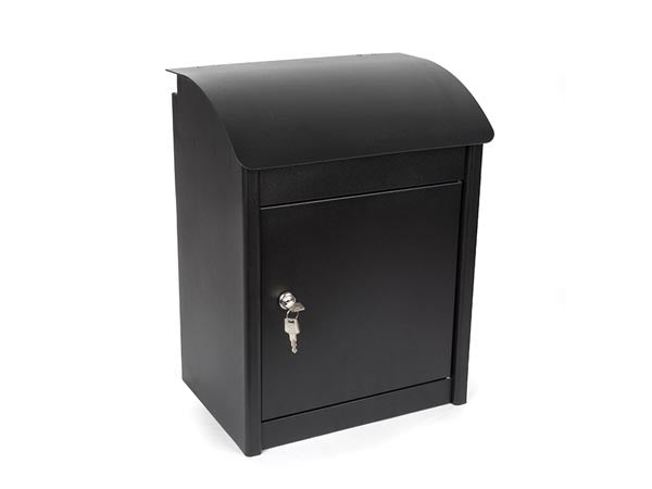 Perel Pakketbrievenbus Malm e, wandmontage, incl. 2 sleutels, afmetingen (H x B x D) 50.5 x 42 x 26 cm, zwart
