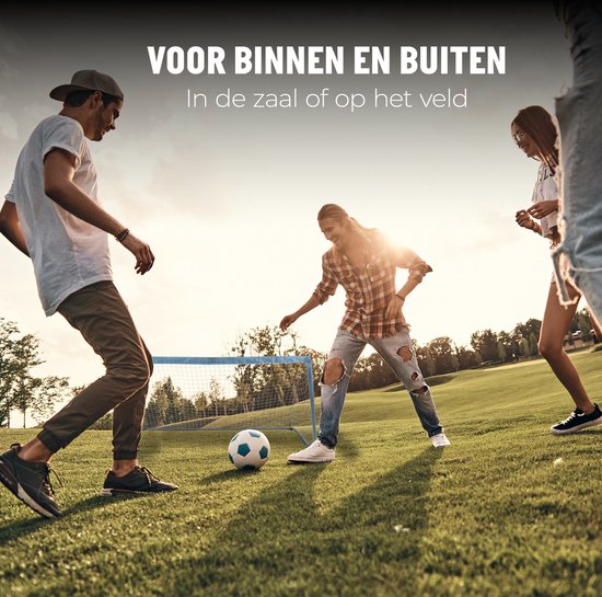 Umbro Voetbaldoel - Voetbal Goal 200 x 100 x 100 cm - Voetbalgoal Groot 1.5KG - Makkelijk te Verplaatsen - Buitenspeelgoed voor Kinderen en Volwassenen - Voetbal Training Doel - Metaal - Blauw