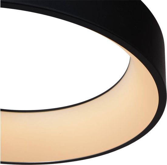 Lucide TALOWE LED - Hanglamp - Ø 60 cm - LED Dimbaar - 1x39W 3000K - Zwart
