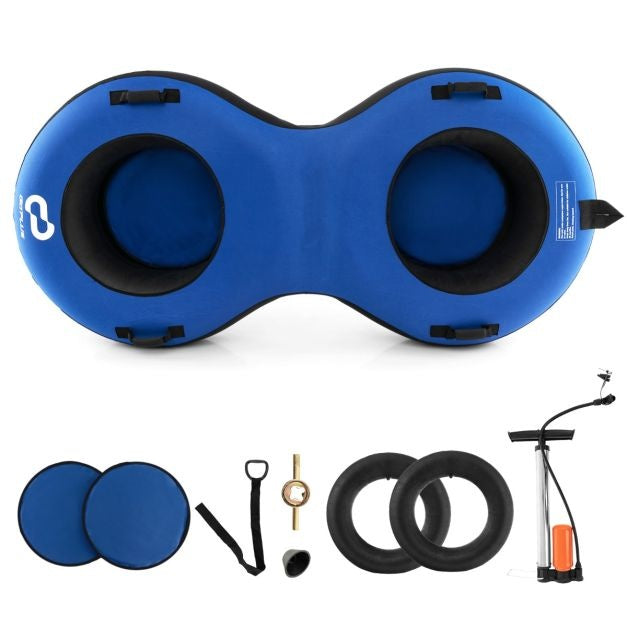 Coast 2-Zits Sneeuwslee - 200 cm - Met Trekband - Blauw