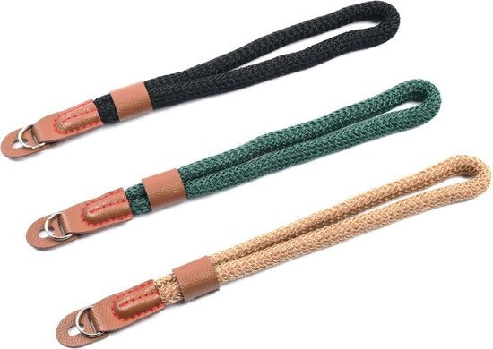 Garpex® Camera Hand Strap - Camera Polsband - Grip Strap - Camerariem - Universeel - Groen