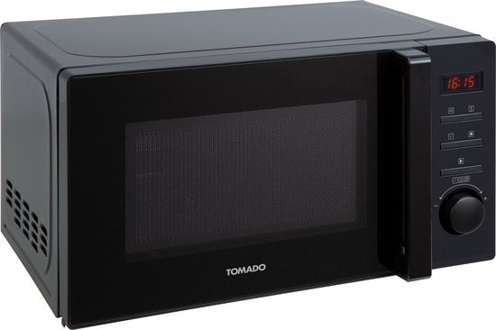 Tomado TMS2002B - Solo magnetron - 20 liter - Met display - 5 magnetronstanden - Binnenverlichting - Matzwart