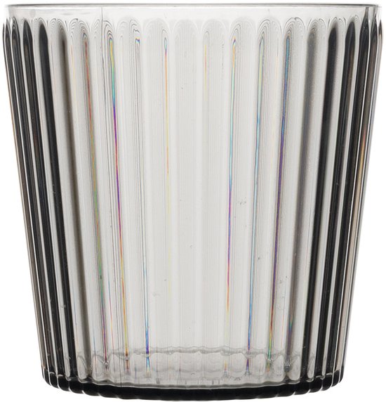 Bo-Camp - Waterglas - Nomad - RPET - Grijs - 400 ml - 4 Stuks