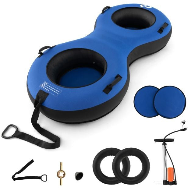 Coast 2-Zits Sneeuwslee - 200 cm - Met Trekband - Blauw