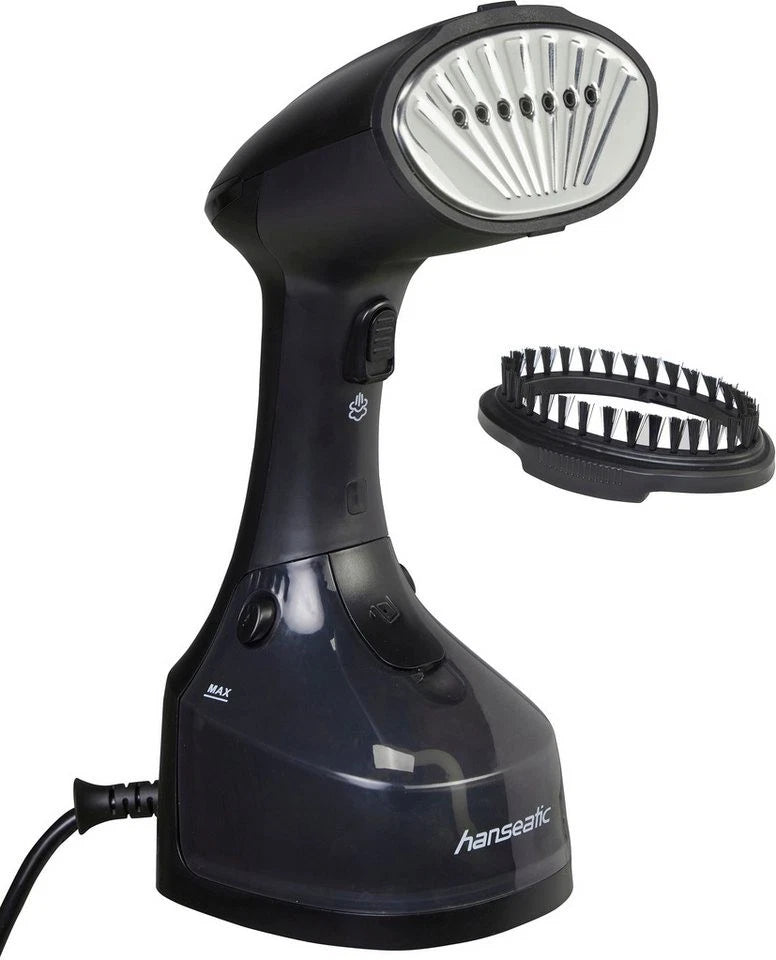 Hanseatic stoomstrijker HHS25022BCU - 1300W - Zwart - 2,5 m snoer - Compact stoomapparaat