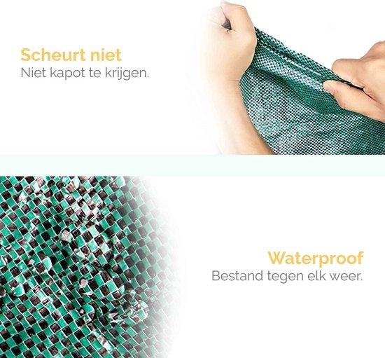 Goliving Tuinafvalzak - Set van 2- Tuinafvalzakken opvouwbaar - Tuinzak - Tuinafvalemmer - 2x 280 liter - Groen