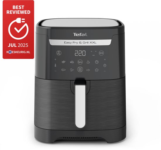 Tefal Easy Fry & Grill XXL EY8018 - 2-in-1 Airfryer & Grill - 6.5L - FlexCook - 8 Programma's - Zwart - Voor 8 Personen