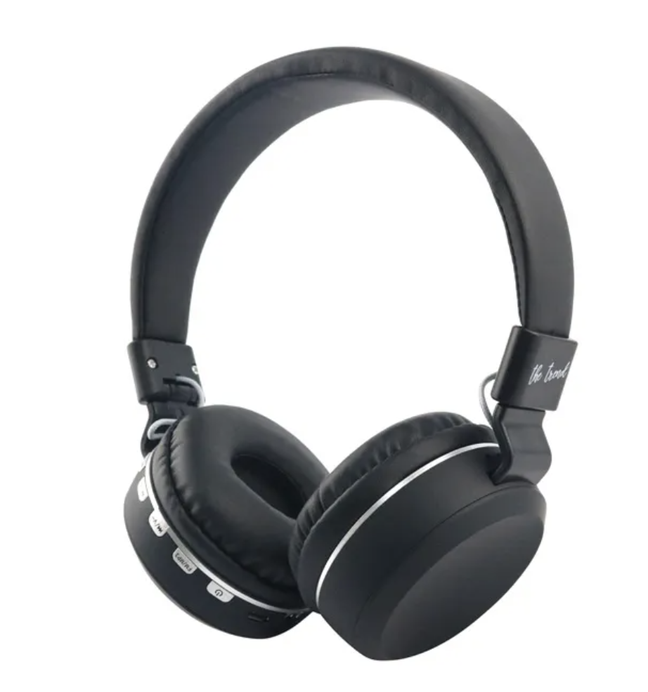 The Trend Draadloze On-Ear Bluetooth Hoofdtelefoon Zwart - Bluetooth 5.0 - FM Radio & Micro SD - AUX - 10 m Bereik
