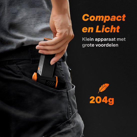 Wolfbox MF50 Elektrische Stofblazer - 8,6 x 13 cm - 110.000 tpm - 3 Snelheden