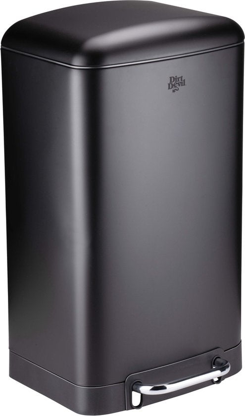 Dirt Devil Pedaalemmer 30 Liter - Prullenbak - RVS - Zwart