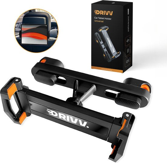 Drivv Tablet Houder Auto - Universeel - 360 Graden Draaibaar - Antislip - Zwart