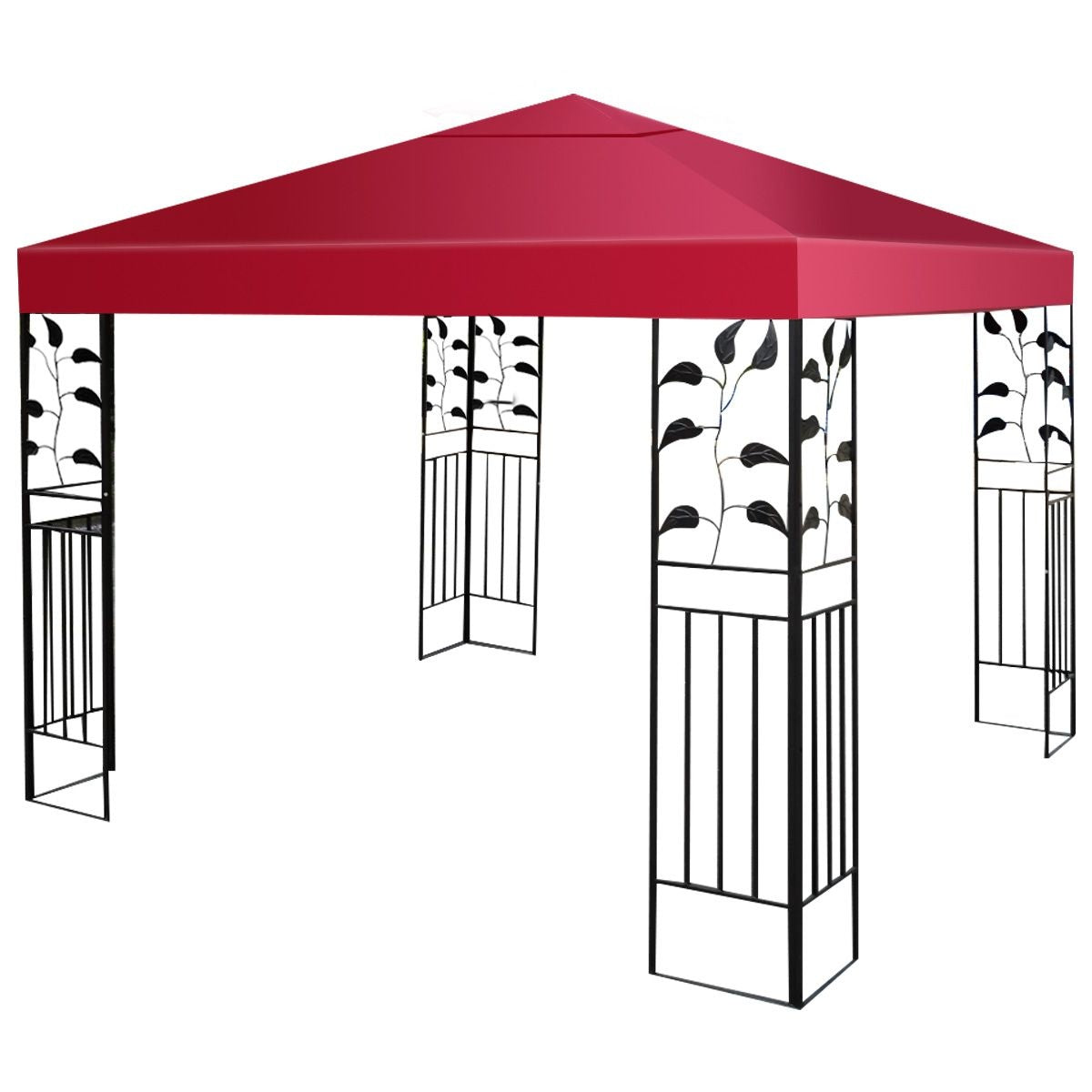Coast Reservedak voor Tuinpaviljoen - 300x300cm - 2 Lagen - Wijnrood