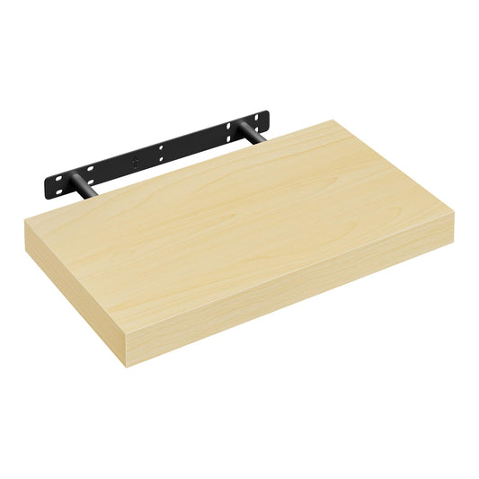 WOLTU RG9372kei wandplank - MDF hout met PVC fineer - geel eiken - 40 x 22,9 x 3,8 cm