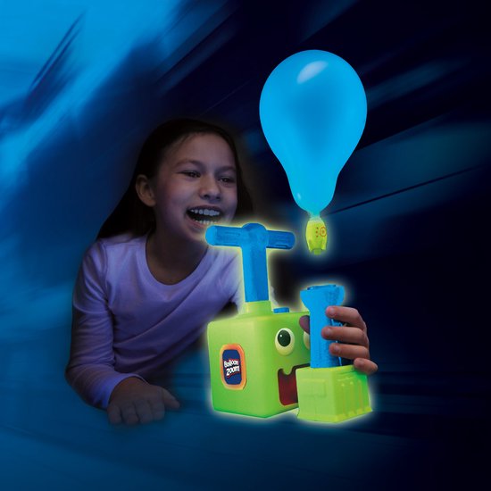 Mediashop Balloon Zoom - Ballon-auto-speelgoed voor kinderen vanaf 3 jaar - inclusief auto en raketmodus - gloeit in het donker