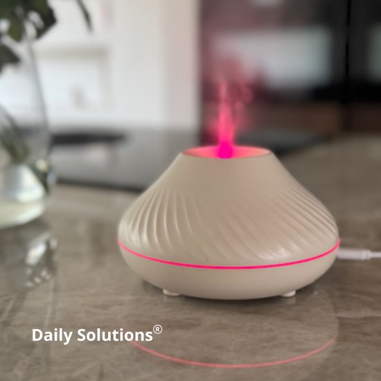 Daily Solutions® Aroma diffuser - Geur en Kleur - Luchtbevochtiger - aromadiffusers - Vernevelaar - Wit