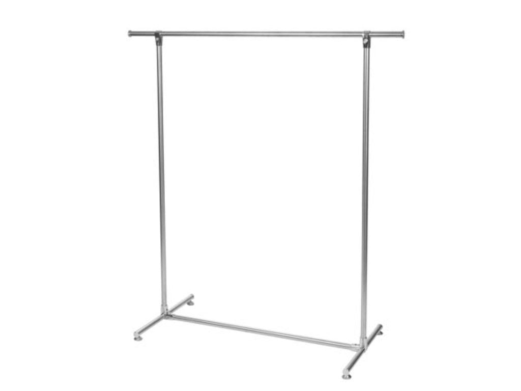 Perel Kledingrek op wieltjes, 1 stang, 120 x 50 x 120 cm, max. last 75 kg, metaal