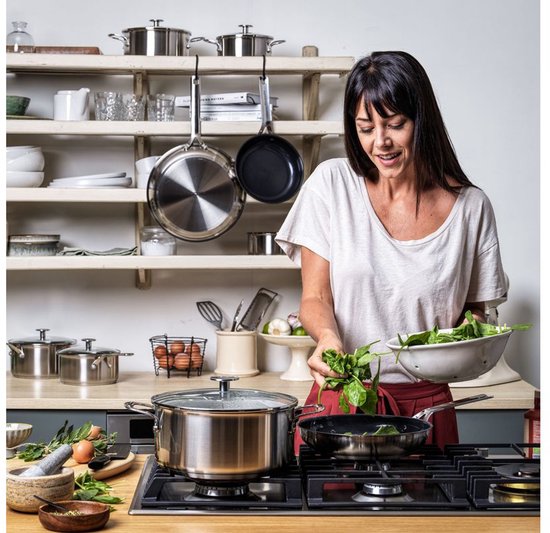 KitchenAid Roestvrij Stalen Pannenset 7-delig | RVS / INOX - PFAS-vrij