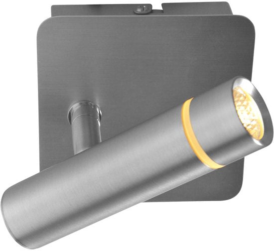 Wandlamp Volari 4712ST stalen LED spot met leescomfort, draaibaar en kantelbaar, Steinhauer, modern design 500 lumen
