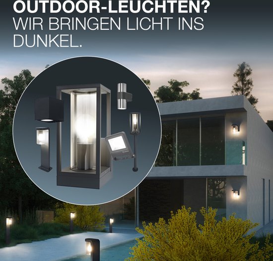 LEDVANCE ENDURA STYLE SOLAR WALL buitenlant., 0,5W, 50lm, wandlamp, donkergrijs, indirecte verl., oplaadbare batterij, beschermingsklasse IP44, 3.000K kleurtemperatuur, warm witte lichtkleur, wandlamp
