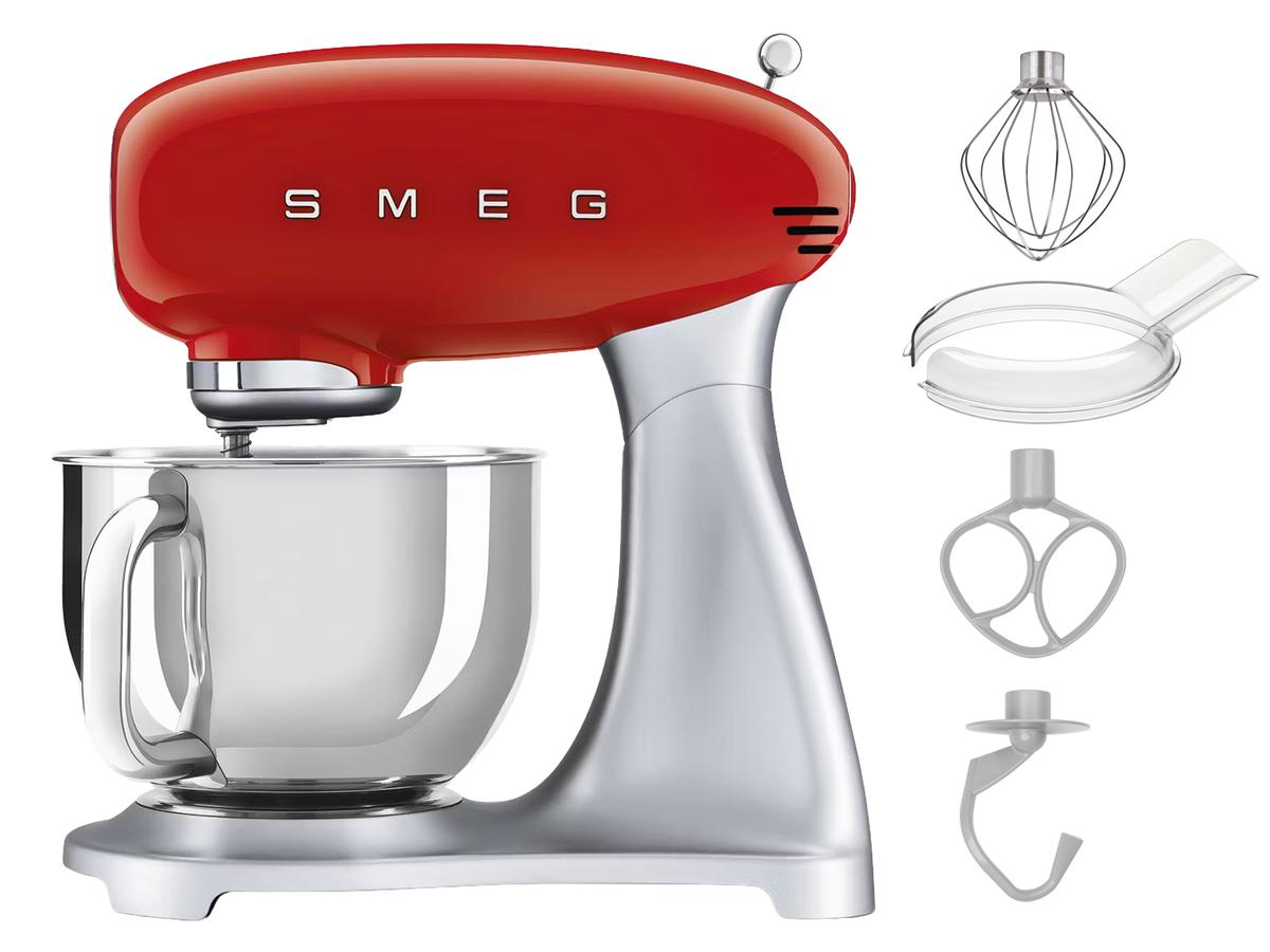 Smeg Keukenmachine SMF02RDEU - Rood - 800 Watt - 4,8 Liter