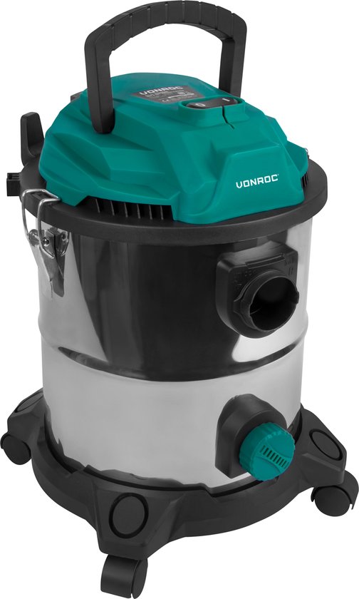 VONROC Nat- en droogzuiger – Alleszuiger - Stofzuiger – 1400W – Blaasfunctie – 20L tank – 3m slang - 6m stroomkabel