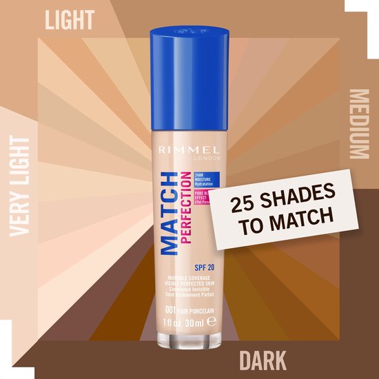Rimmel Match Perfection Foundation - 101 Classic Ivory
