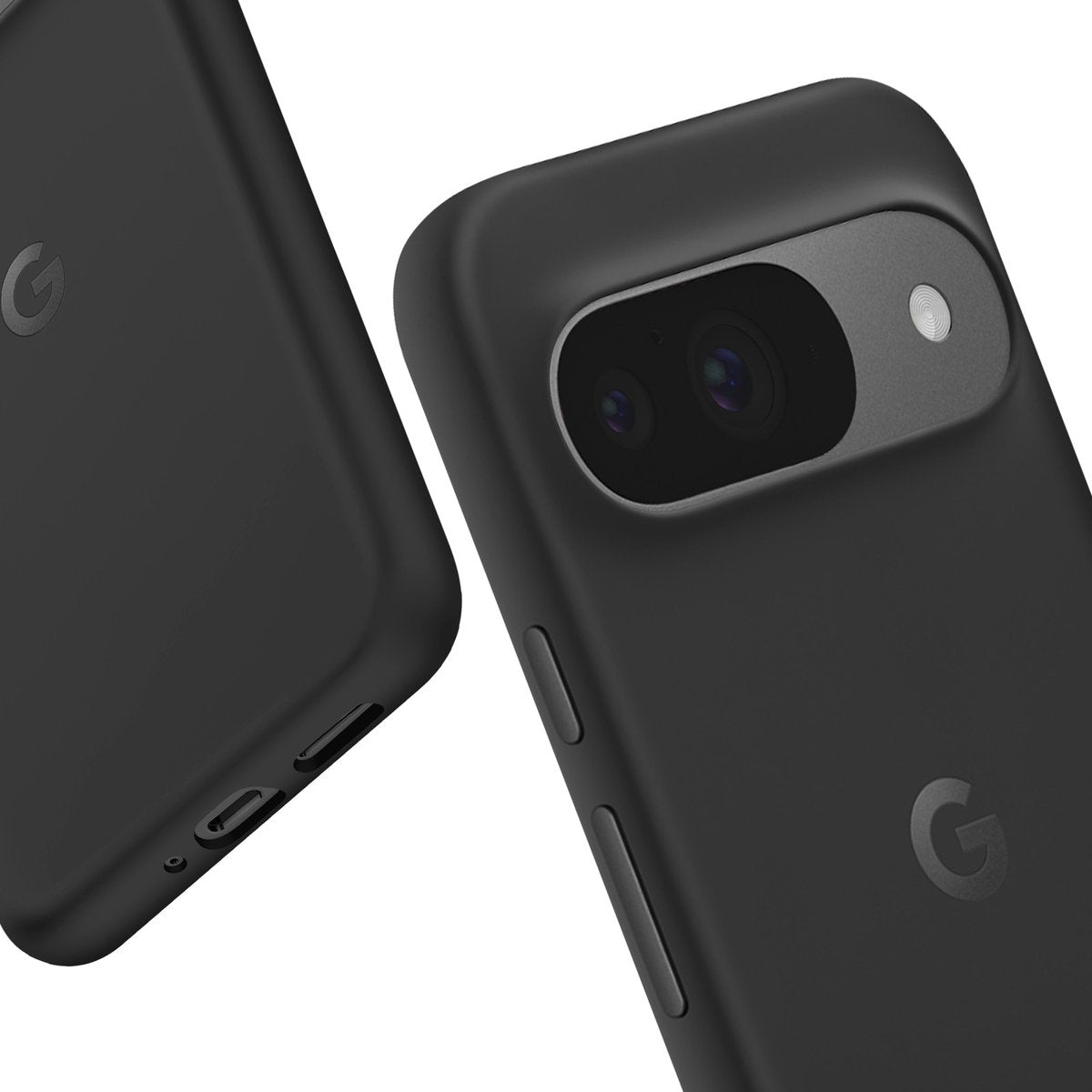 Google Pixel 9 / 9 Pro Hoesje - Duurzame Back Cover - TPU & Polycarbonaat - Slank & Comfortabel - Zwart